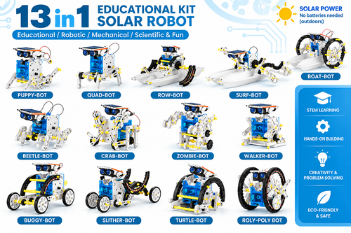 13-in-1 STEM Projects Solar Robot Toy for Kids Science Educational Toys