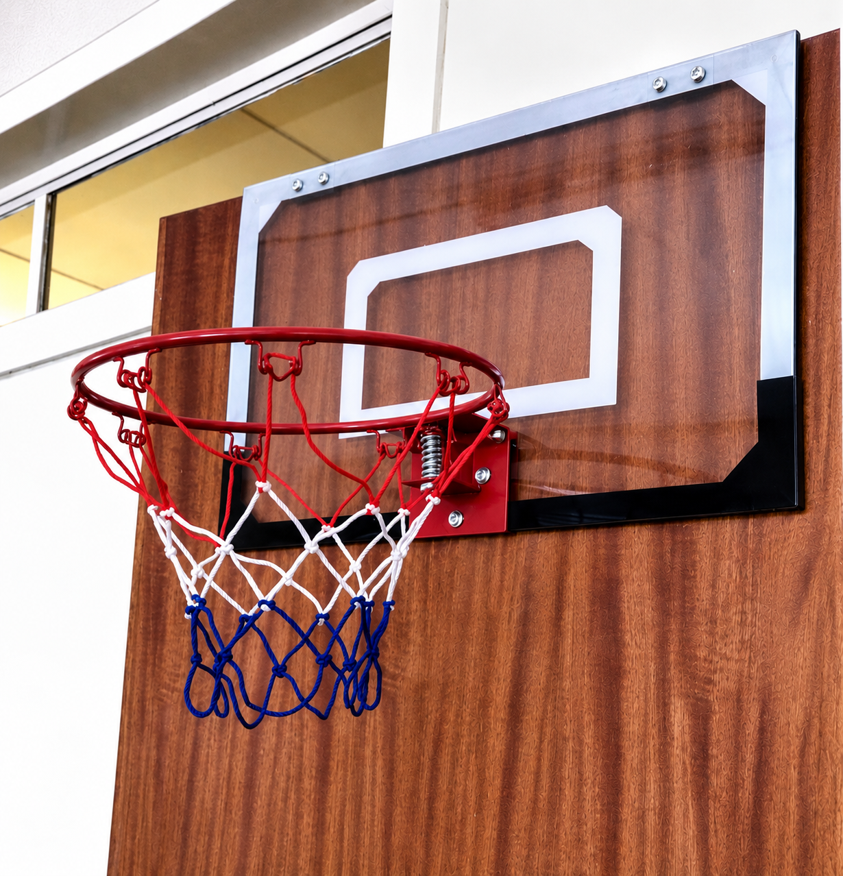 Kids Basketball Hoop Transparent Backboard & Inflatable PVC Basketball