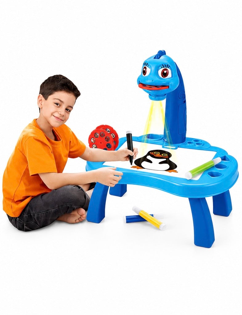 24 Patterns Projector Painting Desk Toy - Blue