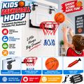 Kids Basketball Hoop Transparent Backboard & Inflatable PVC Basketball