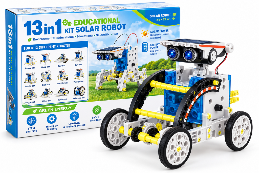 13-in-1 STEM Projects Solar Robot Toy for Kids Science Educational Toys