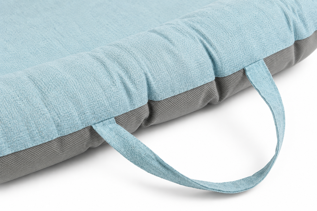 Baby Sleeping Pod -Alison Twill Blue